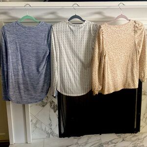 Bundle of 3 banana republic longleeve tops